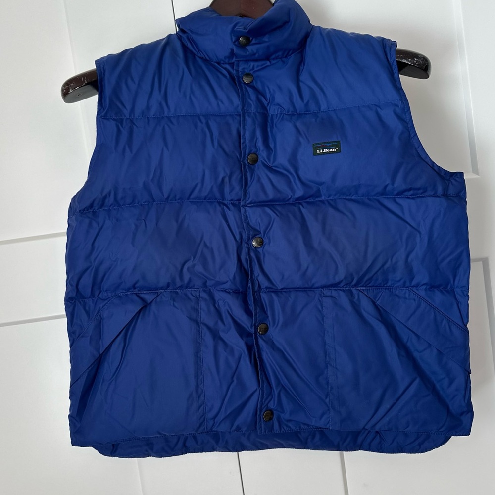 Kid’s L.L. Bean Royal Blue Quilted Puffer Vest L 14/16